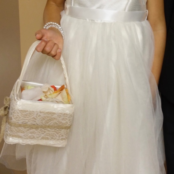 Flower Girl White Dress - Picture 5 of 5